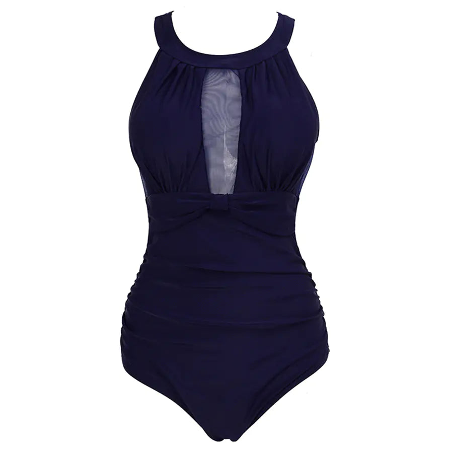 Women's Plus Size One-Piece Swimsuit - Stylish Bikini