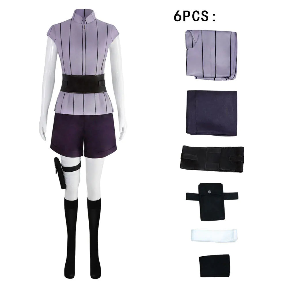 Halloween Anime Ninja Hinata Cosplay Costume Outfit