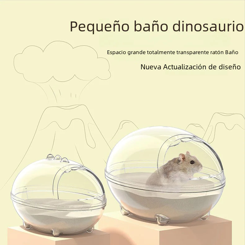 Hamster Bathing Sand for Small Pets - Splashproof Design
