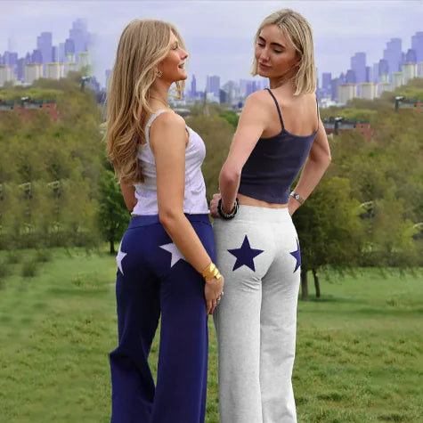 Women's Contrast Straight-Leg Pants