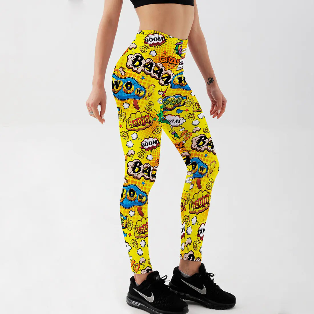 Printed Anime Leggings for Women - Slim Fit Exercise Pants