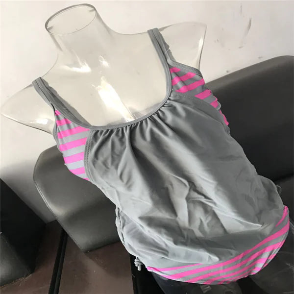 Women's Striped Two-Piece Swimsuit in Multiple Colors