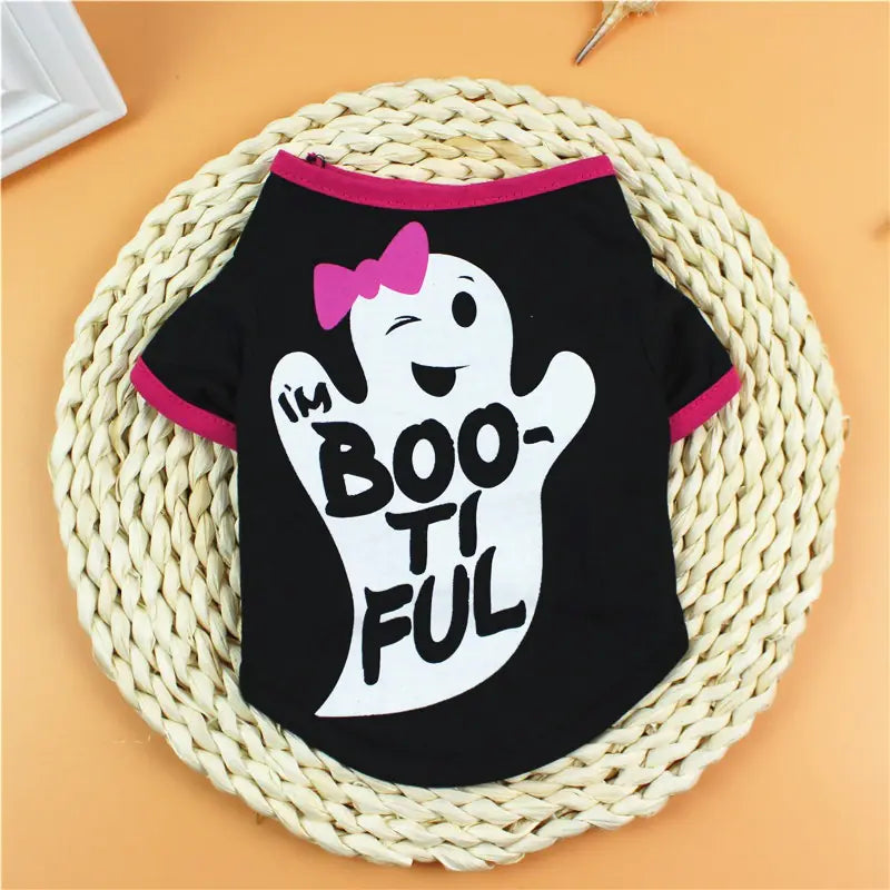 Cartoon Print T-Shirt for Dogs - Spring/Summer Costumes