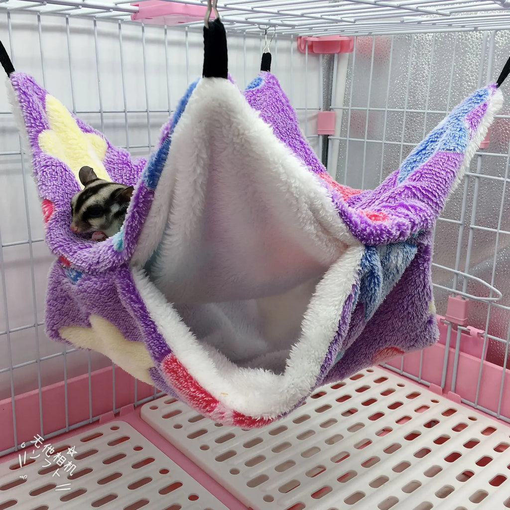 Warm Double Mezzanine Hammock for Small Pets