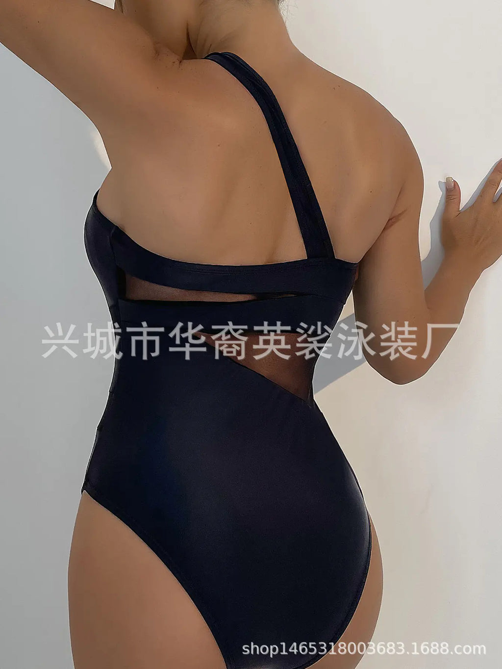 2023 New Stylish One-Shoulder Backless Swimsuit