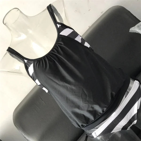 Women's Striped Two-Piece Swimsuit in Multiple Colors