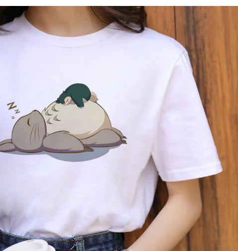 Totoro Harajuku T-Shirt for Women - 90's Anime Style