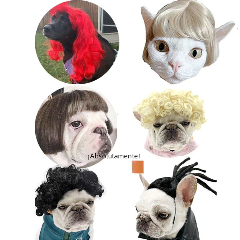 Pet Wigs for Dogs and Cats - Halloween Costumes