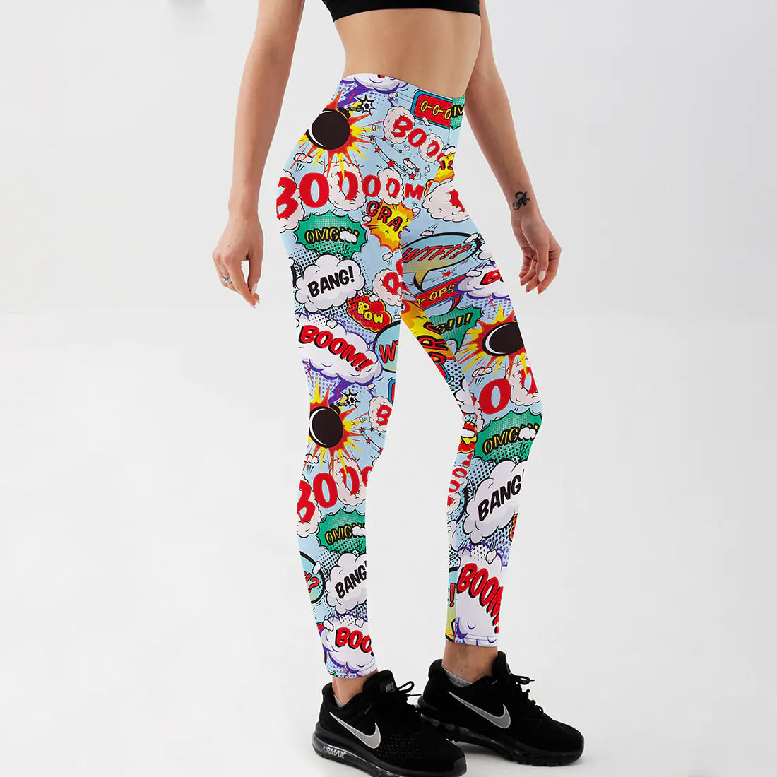 Printed Anime Leggings for Women - Slim Fit Exercise Pants