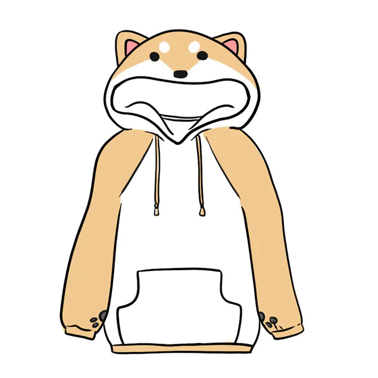 Doge Themed Hoodie for Pets - Anime Sweatshirt