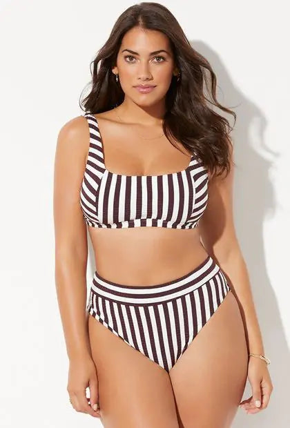 2020 Women's Plus Size High Waist Bikini Swimsuit