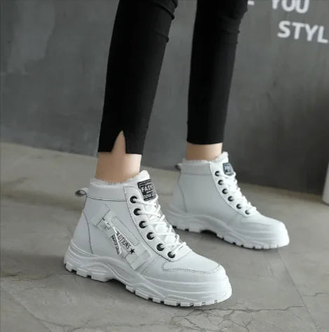 Women's winter shoes with velvet lining