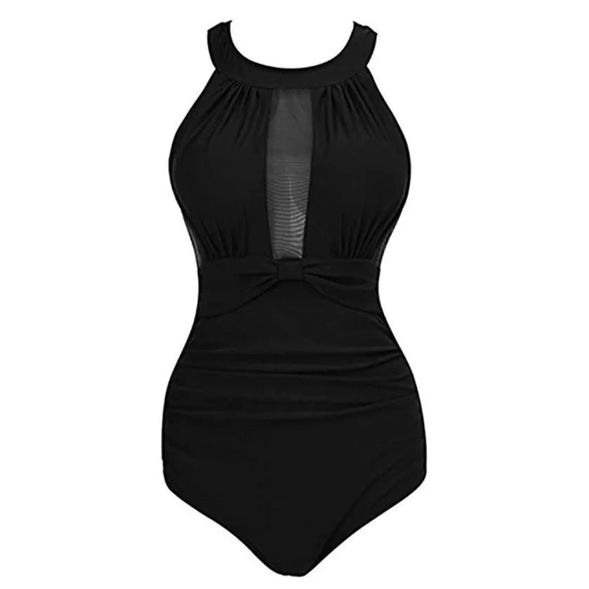 Women's Plus Size One-Piece Swimsuit - Stylish Bikini