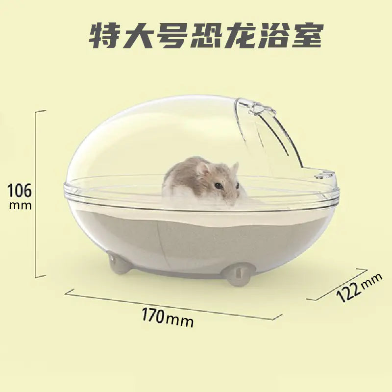 Hamster Bathing Sand for Small Pets - Splashproof Design