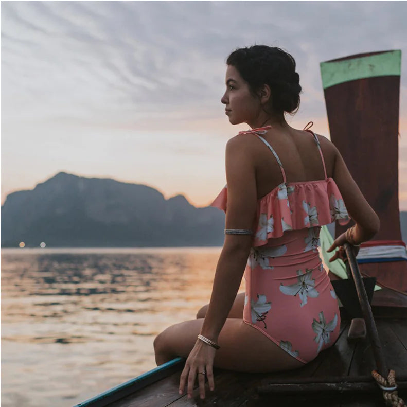 2020 New Cross-Border Floral Print Swimsuit Collection