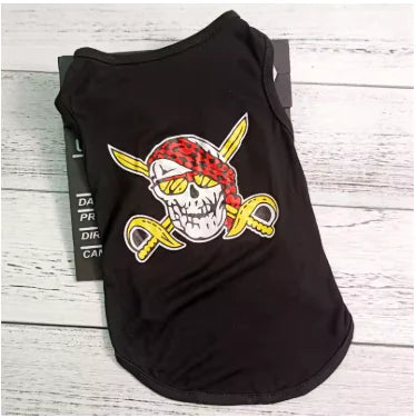 Cartoon Print T-Shirt for Dogs - Spring/Summer Costumes