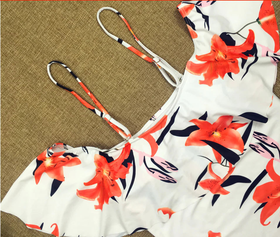 2020 New Cross-Border Floral Print Swimsuit Collection