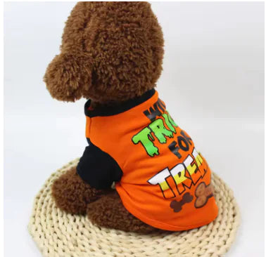 Cartoon Print T-Shirt for Dogs - Spring/Summer Costumes