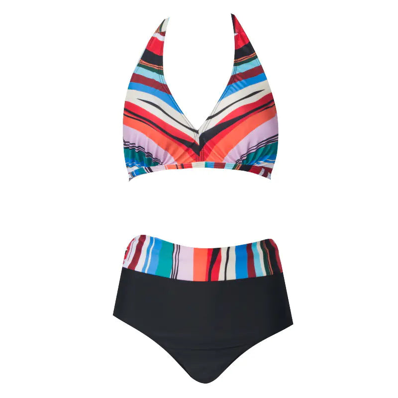 2020 Women's Plus Size High Waist Bikini Swimsuit