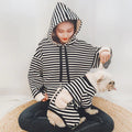 Striped Padded Sweater for Pet and Owner Matching