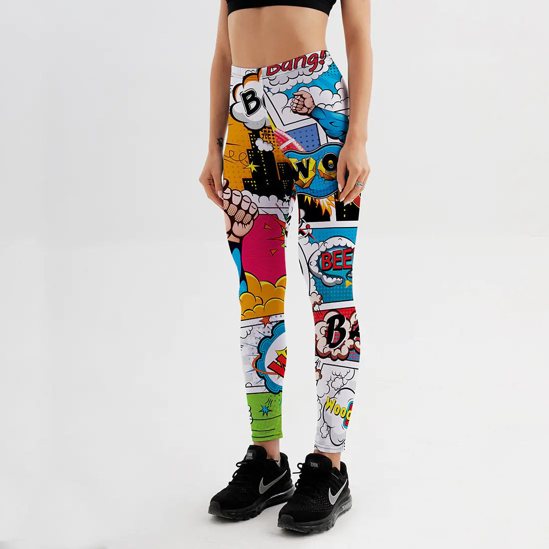 Printed Anime Leggings for Women - Slim Fit Exercise Pants