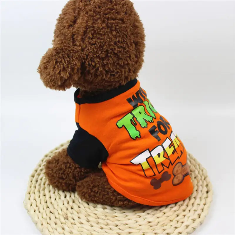 Cartoon Print T-Shirt for Dogs - Spring/Summer Costumes
