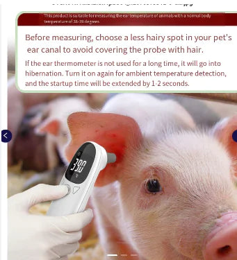 Non-Contact Digital Thermometer for Pets