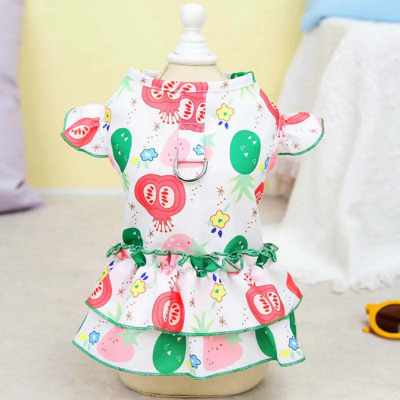 Teddy Bear Casual Style Skirt for Pets