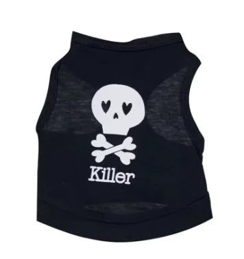 Cartoon Print T-Shirt for Dogs - Spring/Summer Costumes