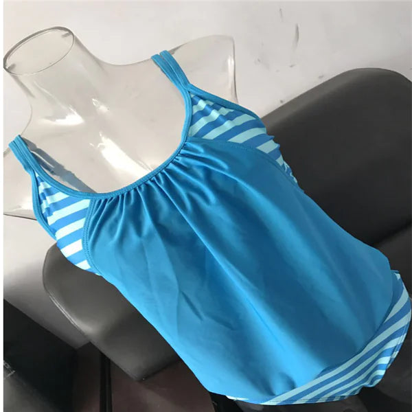 Women's Striped Two-Piece Swimsuit in Multiple Colors